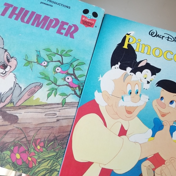 ❗Vintage Disney Hardcover Thumper and Pinocchio Kids Books❗ - Picture 2 of 5